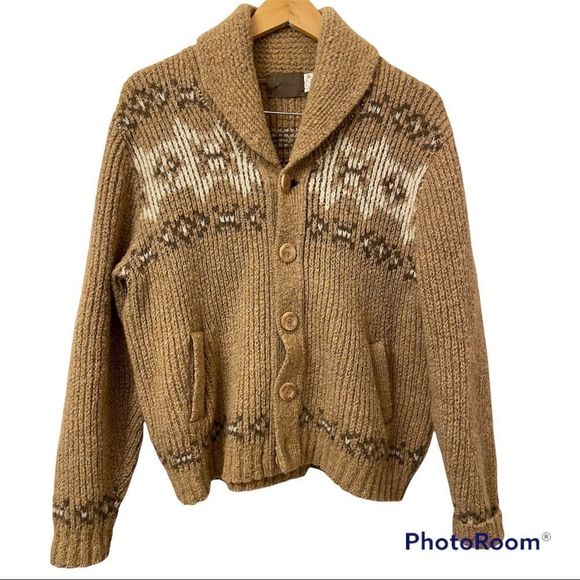 Vintage Jackets & Blazers - Vintage virgin wool cardigan sweater jacket by TUNDRA Standard Knitting